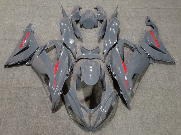 13-18 Nardo and Red ZX6R Fairings 13-18 Nardo and Red ZX6R Fairings