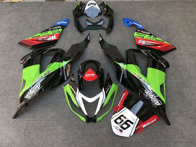 13-18 Racing Style Green ZX6R Fairings 13-18 Racing Style Green ZX6R Fairings