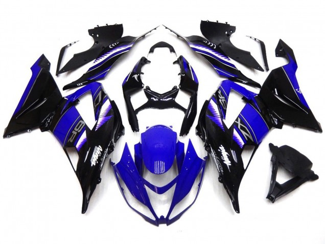 13-18 Vibrant Deep Blue and Black ZX6R Fairings 13-18 Vibrant Deep Blue and Black ZX6R Fairings