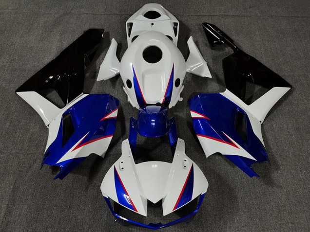 13-23 Gloss White and Deep Blue CBR600RR Fairings 13-23 Gloss White and Deep Blue CBR600RR Fairings