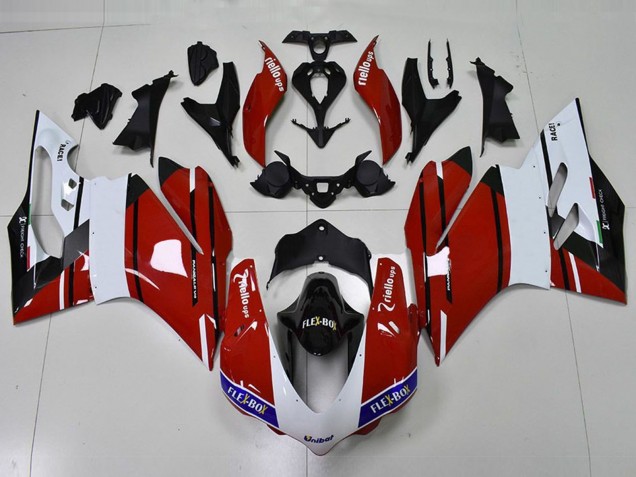 15-17 Red and White Ducati 959 1299 Fairings 15-17 Red and White Ducati 959 1299 Fairings