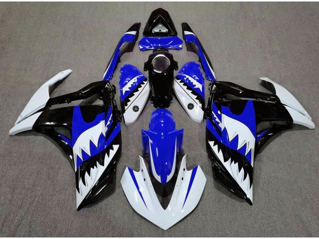 15-18 White Shark & Blue R3 Fairings 15-18 White Shark & Blue R3 Fairings