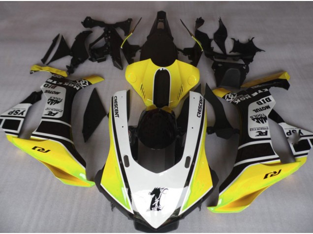 15-19 Gloss Yellow & White R1 Fairings 15-19 Gloss Yellow & White R1 Fairings