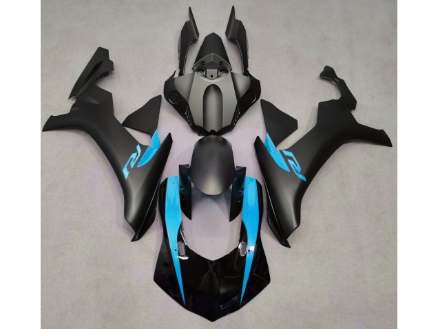 15-19 Matte Black & Light Blue R1 Fairings 15-19 Matte Black & Light Blue R1 Fairings