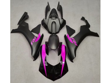 15-19 Matte Black & Pink R1 Fairings
