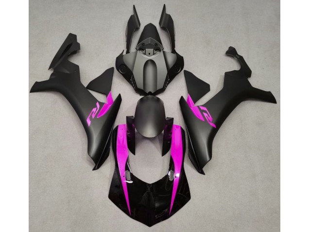15-19 Matte Black & Pink R1 Fairings 15-19 Matte Black & Pink R1 Fairings