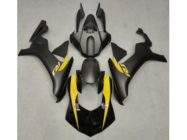 15-19 Matte Black & Yellow R1 Fairings