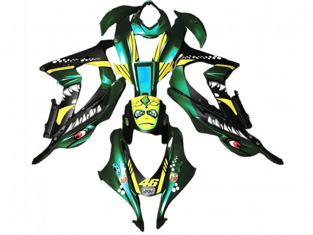 16-19 Forest Green Shark ZX10R Fairings 16-19 Forest Green Shark ZX10R Fairings