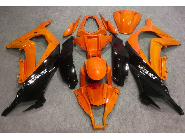 16-19 Gloss Orange and Black ZX10R Fairings