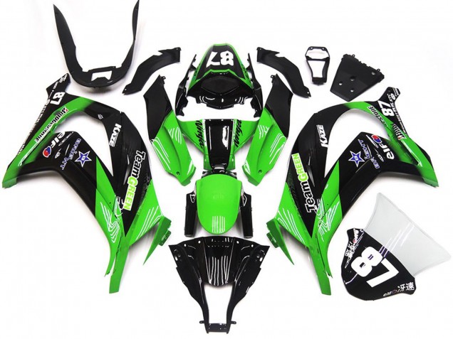 16-19 Green and Black ZX10R Fairings 16-19 Green and Black ZX10R Fairings