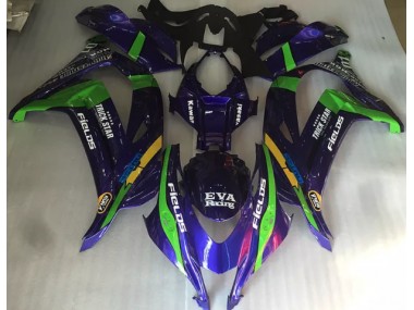 16-19 Purple Green and Gloss ZX10R Fairings