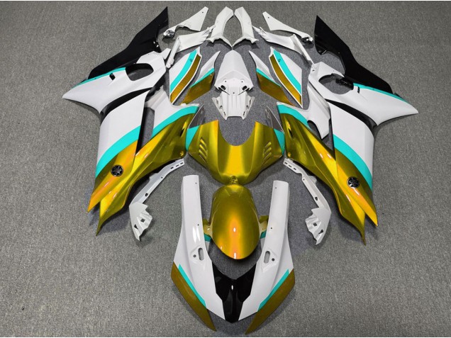 17-21 Gold and Light Blue Gloss R6 Fairings 17-21 Gold and Light Blue Gloss R6 Fairings