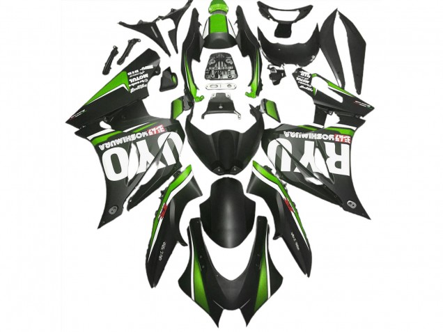 17-23 Matte Black & Green GSXR 1000 Fairings 17-23 Matte Black & Green GSXR 1000 Fairings
