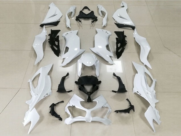 19-23 Gloss White ZX6R Fairings 19-23 Gloss White ZX6R Fairings