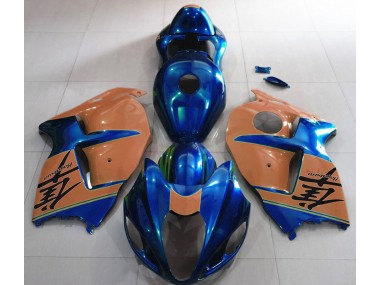 97-07 Gloss Blue and Desert Tan GSXR 1300 Hayabusa Fairings