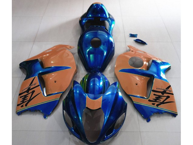 97-07 Gloss Blue and Desert Tan GSXR 1300 Hayabusa Fairings 97-07 Gloss Blue and Desert Tan GSXR 1300 Hayabusa Fairings