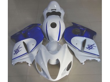 97-07 Gloss White & Deep Blue GSXR 1300 Hayabusa Fairings