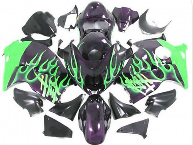 97-07 Green Flame GSXR 1300 Hayabusa Fairings 97-07 Green Flame GSXR 1300 Hayabusa Fairings