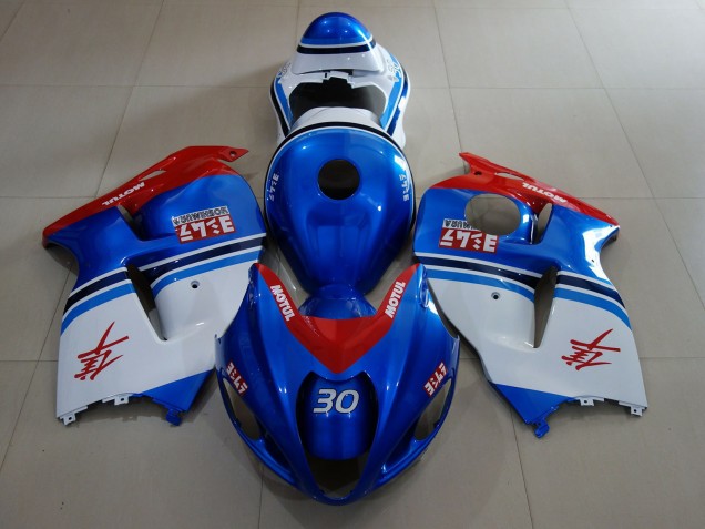 97-07 Ocean Blue & Logos GSXR 1300 Hayabusa Fairings 97-07 Ocean Blue & Logos GSXR 1300 Hayabusa Fairings