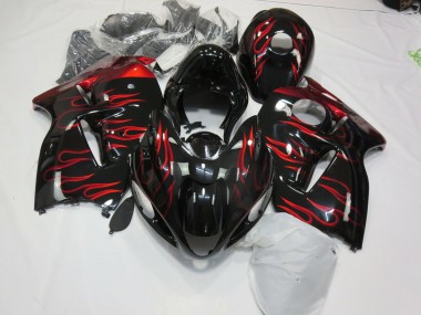 97-07 Red Flame GSXR 1300 Hayabusa Fairings