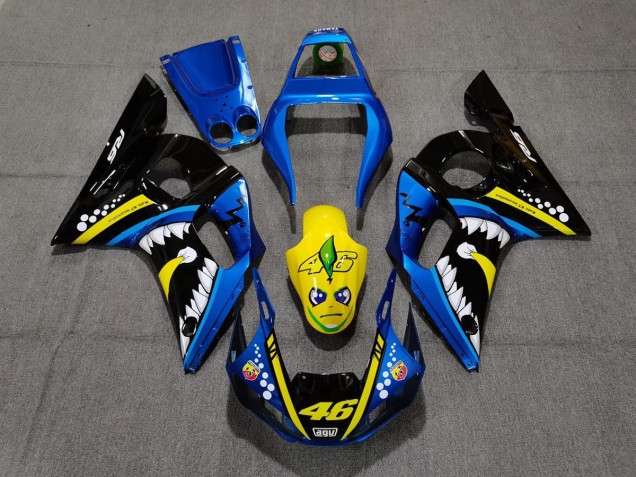 98-02 Blue and Yellow Shark R6 Fairings 98-02 Blue and Yellow Shark R6 Fairings