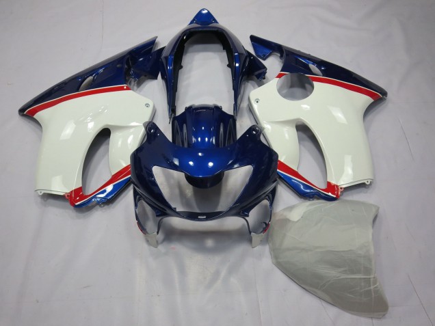 99-00 Deep Blue White and Red CBR600 F4 Fairings 99-00 Deep Blue White and Red CBR600 F4 Fairings